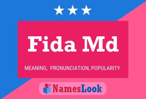 ملصق اسم Fida Md