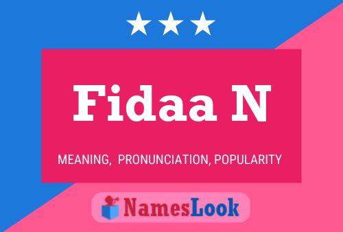 ملصق اسم Fidaa N