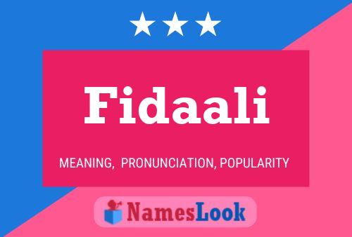 ملصق اسم Fidaali