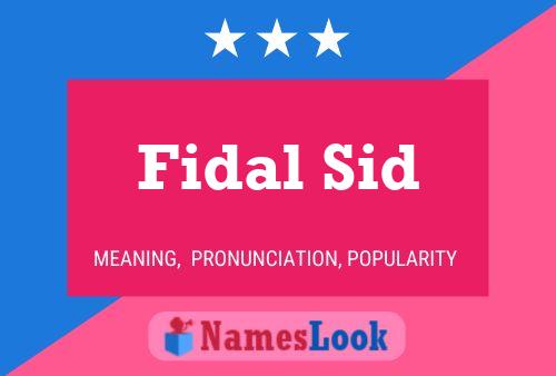 ملصق اسم Fidal Sid