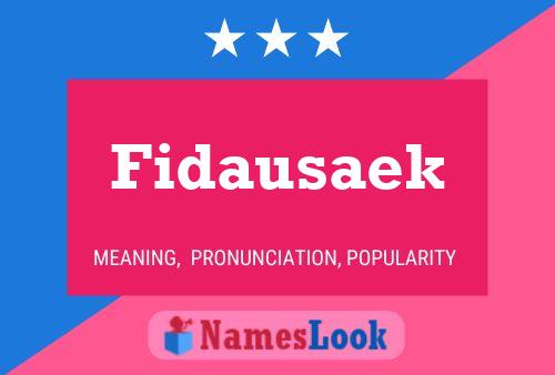 ملصق اسم Fidausaek