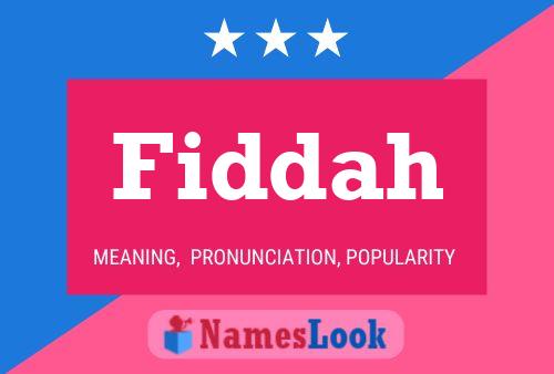 ملصق اسم Fiddah