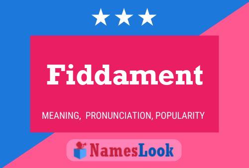 ملصق اسم Fiddament