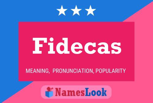 ملصق اسم Fidecas