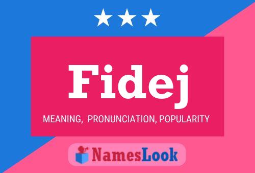 ملصق اسم Fidej