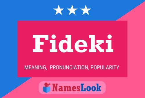 ملصق اسم Fideki