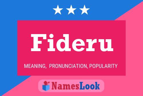 ملصق اسم Fideru