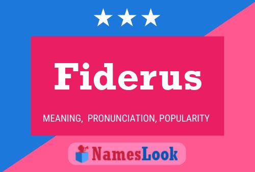 ملصق اسم Fiderus