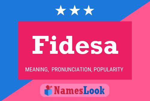 ملصق اسم Fidesa