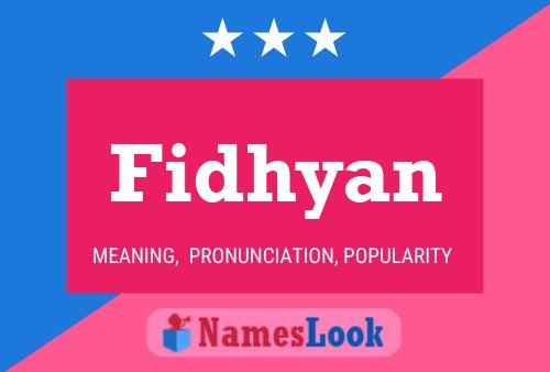 ملصق اسم Fidhyan