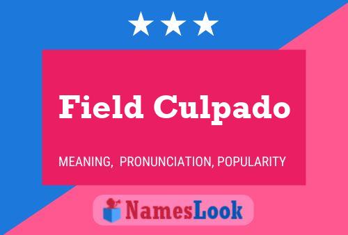 ملصق اسم Field Culpado