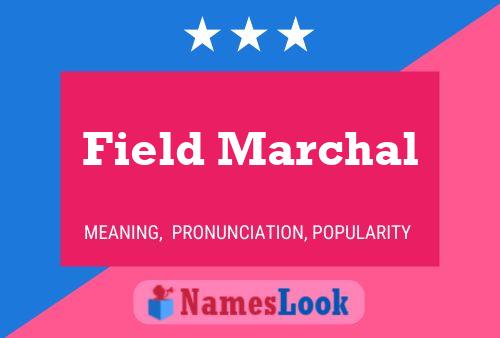 ملصق اسم Field Marchal