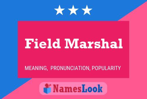 ملصق اسم Field Marshal