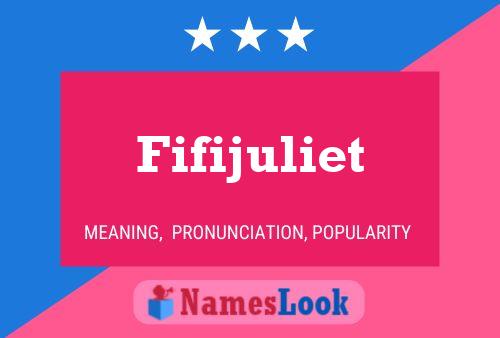 ملصق اسم Fifijuliet