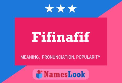 ملصق اسم Fifinafif