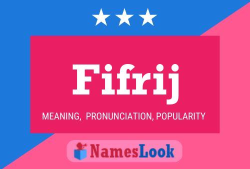 ملصق اسم Fifrij