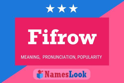 ملصق اسم Fifrow