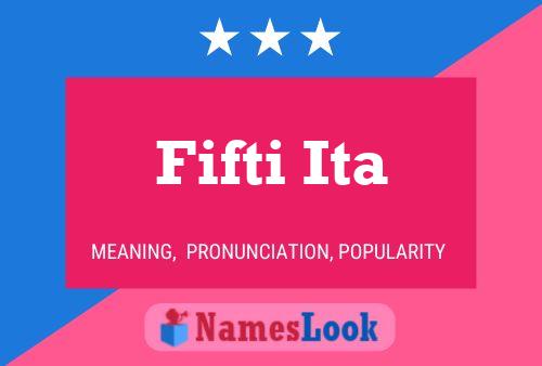 ملصق اسم Fifti Ita