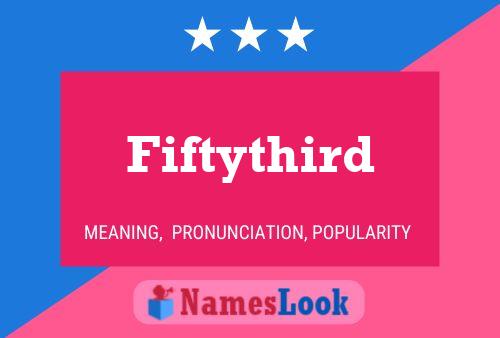 ملصق اسم Fiftythird