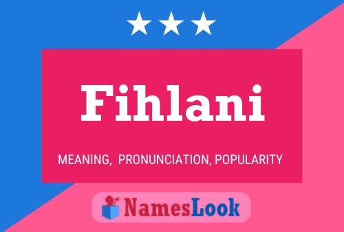 ملصق اسم Fihlani