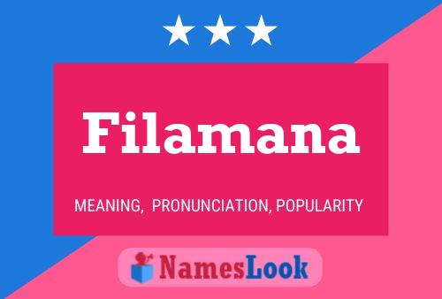 ملصق اسم Filamana