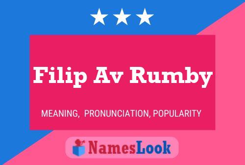 ملصق اسم Filip Av Rumby