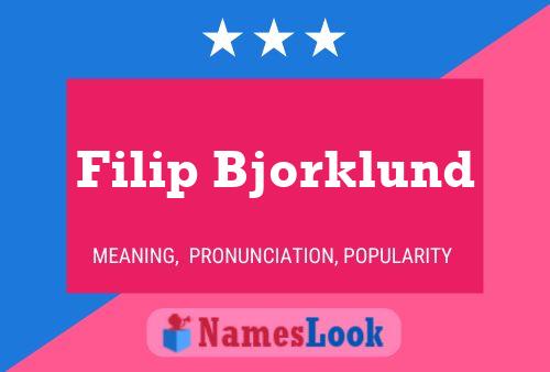 ملصق اسم Filip Bjorklund