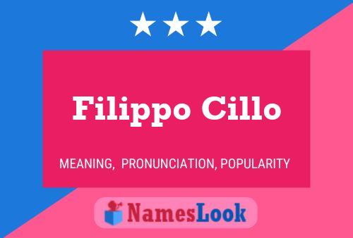 ملصق اسم Filippo Cillo