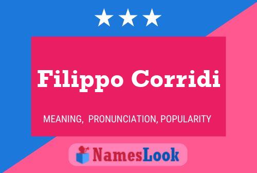 ملصق اسم Filippo Corridi