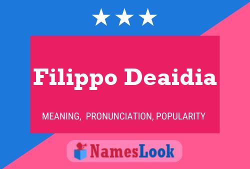 ملصق اسم Filippo Deaidia