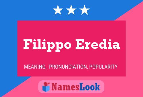 ملصق اسم Filippo Eredia