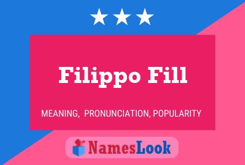 ملصق اسم Filippo Fill