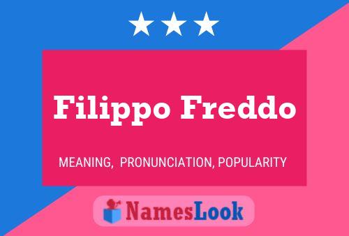 ملصق اسم Filippo Freddo