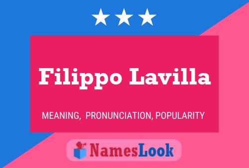 ملصق اسم Filippo Lavilla