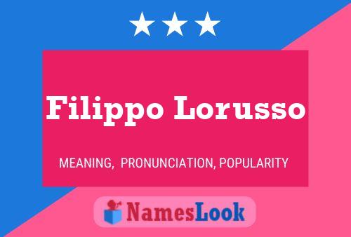 ملصق اسم Filippo Lorusso