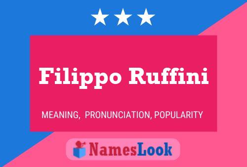 ملصق اسم Filippo Ruffini