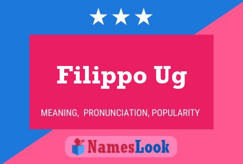 ملصق اسم Filippo Ug