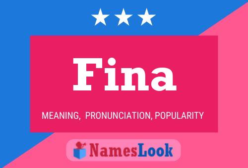 ملصق اسم Fina