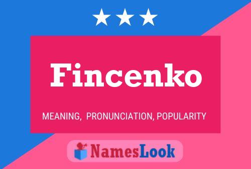 ملصق اسم Fincenko