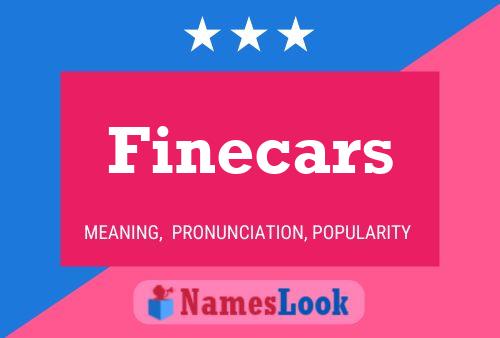 ملصق اسم Finecars