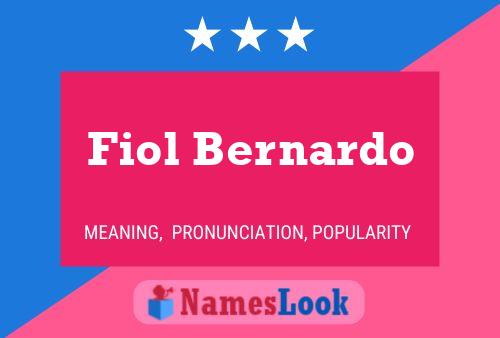 ملصق اسم Fiol Bernardo