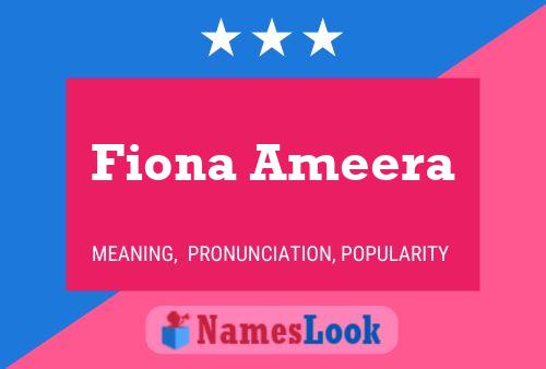 ملصق اسم Fiona Ameera