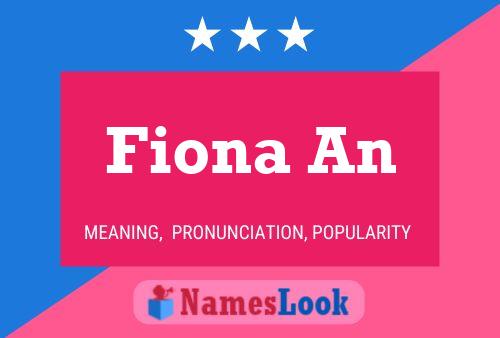 ملصق اسم Fiona An