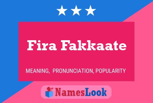 ملصق اسم Fira Fakkaate