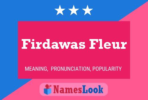 ملصق اسم Firdawas Fleur