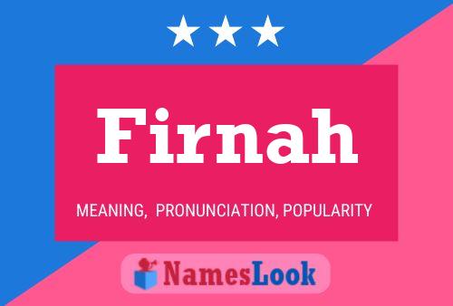 ملصق اسم Firnah