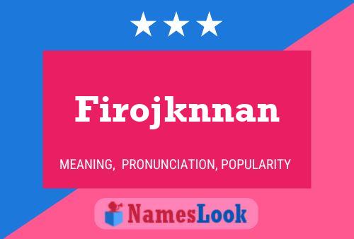 ملصق اسم Firojknnan