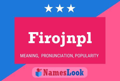 ملصق اسم Firojnpl