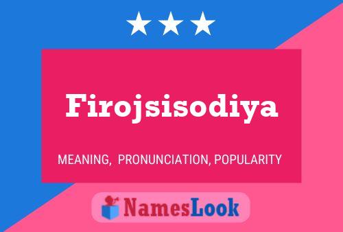 ملصق اسم Firojsisodiya