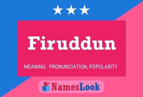 ملصق اسم Firuddun